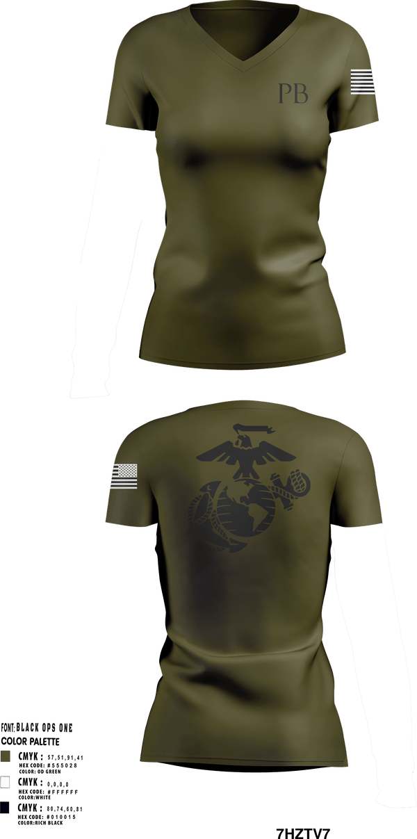 Women's Short Sleeve Vneck Shirt, 1/8, Marines, Teamtime, Team time, sublimation, custom sports apparel, team uniforms, spirit wear, spiritwear, sports uniforms, custom shirts, team store, custom team store, fundraiser sports, apparel fundraiser