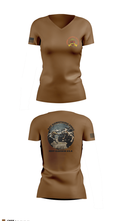 Clb-5 16970811 Women's Short Sleeve V-neck Shirt - 2