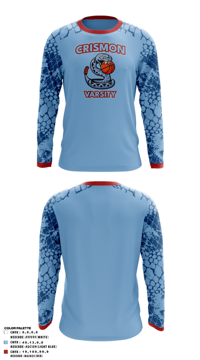 Crismon Rattlers 55873253 Long Sleeve Performance Shirt 17