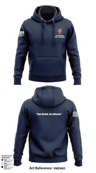 Hoodie, U.S. Army Health Clinic - Baumholder, Army, Teamtime, Team time, sublimation, custom sports apparel, team uniforms, spirit wear, spiritwear, sports uniforms, custom shirts, team store, custom team store, fundraiser sports, apparel fundraiser