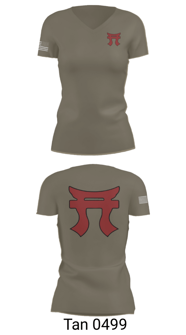 Women's Short Sleeve Vneck Shirt, 187th Iron Rakkasans, Army, Teamtime, Team time, sublimation, custom sports apparel, team uniforms, spirit wear, spiritwear, sports uniforms, custom shirts, team store, custom team store, fundraiser sports, apparel fundraiser