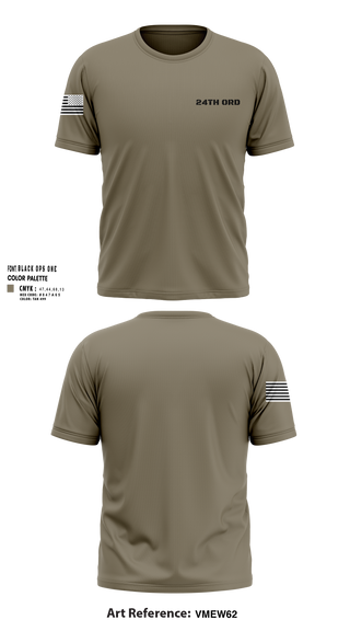 Short Sleeve Performance Shirt, 24th ORD, , Teamtime, Team time, sublimation, custom sports apparel, team uniforms, spirit wear, spiritwear, sports uniforms, custom shirts, team store, custom team store, fundraiser sports, apparel fundraiser
