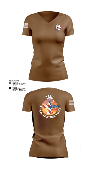 Women's Short Sleeve Vneck Shirt, 910th AMU, Air Force, Teamtime, Team time, sublimation, custom sports apparel, team uniforms, spirit wear, spiritwear, sports uniforms, custom shirts, team store, custom team store, fundraiser sports, apparel fundraiser