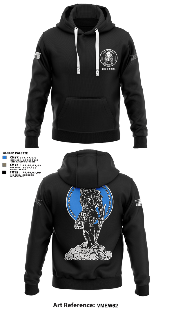 Hoodie, 3rd Platoon, Army, Teamtime, Team time, sublimation, custom sports apparel, team uniforms, spirit wear, spiritwear, sports uniforms, custom shirts, team store, custom team store, fundraiser sports, apparel fundraiser