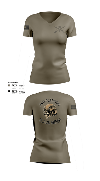 Women's Short Sleeve Vneck Shirt, Delta company 114, Army, Teamtime, Team time, sublimation, custom sports apparel, team uniforms, spirit wear, spiritwear, sports uniforms, custom shirts, team store, custom team store, fundraiser sports, apparel fundraiser