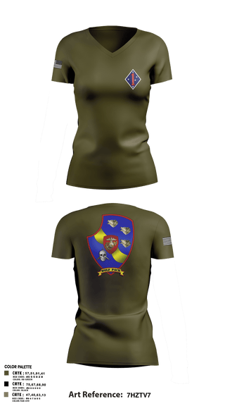 Women's Short Sleeve Vneck Shirt, 3rd LAR 1st MARDIV, Marines, Teamtime, Team time, sublimation, custom sports apparel, team uniforms, spirit wear, spiritwear, sports uniforms, custom shirts, team store, custom team store, fundraiser sports, apparel fundraiser