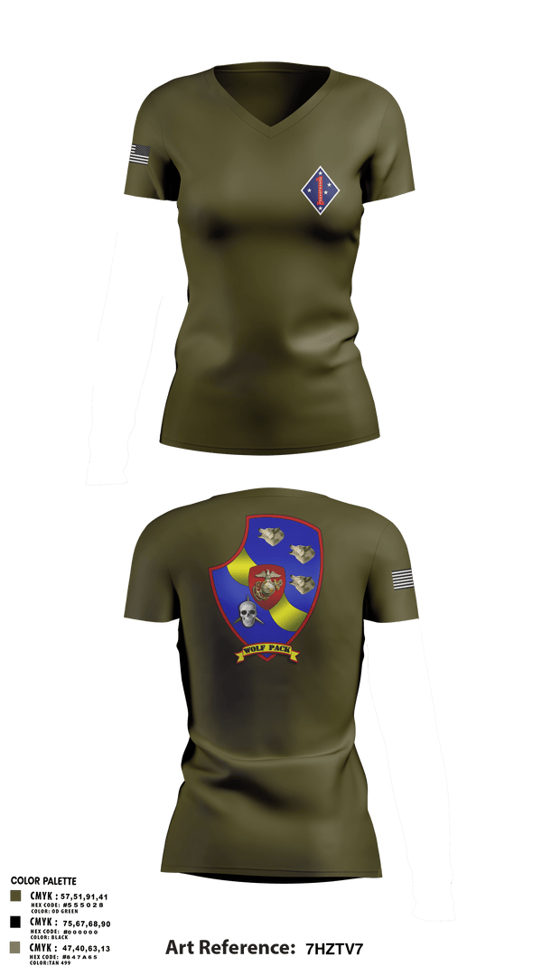 Women's Short Sleeve Vneck Shirt, 3rd LAR 1st MARDIV, Marines, Teamtime, Team time, sublimation, custom sports apparel, team uniforms, spirit wear, spiritwear, sports uniforms, custom shirts, team store, custom team store, fundraiser sports, apparel fundraiser