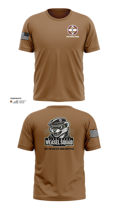338th MED BDE 94781035 Old School Cotton Feel Shirt - 10