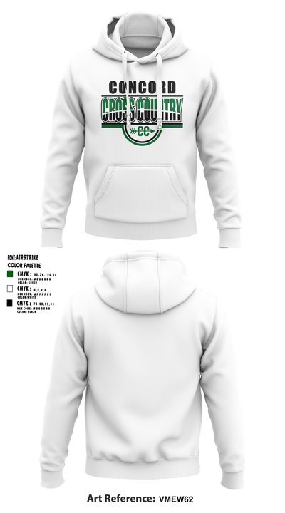 Concord High School Cross Country 53059740 Hoodie - 44