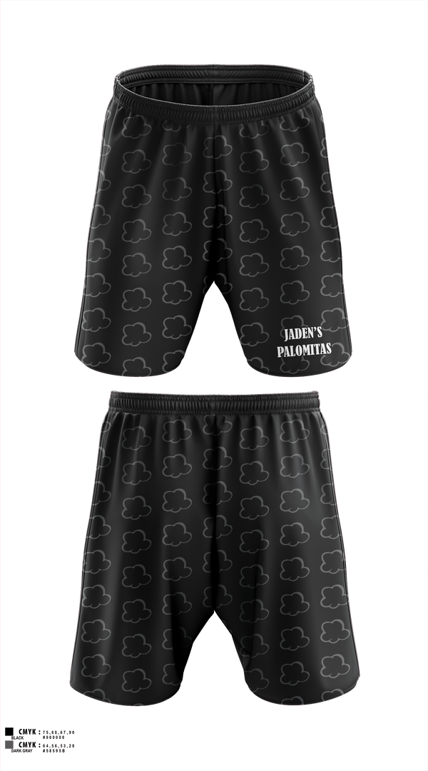 Athletic Shorts With Pockets, Jaden’s palomitas, , Teamtime, Team time, sublimation, custom sports apparel, team uniforms, spirit wear, spiritwear, sports uniforms, custom shirts, team store, custom team store, fundraiser sports, apparel fundraiser