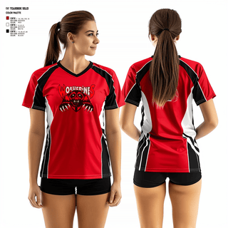 Women's Short Sleeve Vneck Shirt, Maysville High School Volleyball, Women's Volleyball, Teamtime, Team time, sublimation, custom sports apparel, team uniforms, spirit wear, spiritwear, sports uniforms, custom shirts, team store, custom team store, fundraiser sports, apparel fundraiser