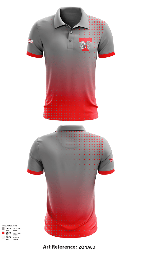 Short Sleeve Performance Polo, TMG Lions, Men's Basketball, Teamtime, Team time, sublimation, custom sports apparel, team uniforms, spirit wear, spiritwear, sports uniforms, custom shirts, team store, custom team store, fundraiser sports, apparel fundraiser