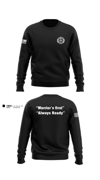 Crew Neck Sweatshirt, Warrior battalion, Army, Teamtime, Team time, sublimation, custom sports apparel, team uniforms, spirit wear, spiritwear, sports uniforms, custom shirts, team store, custom team store, fundraiser sports, apparel fundraiser