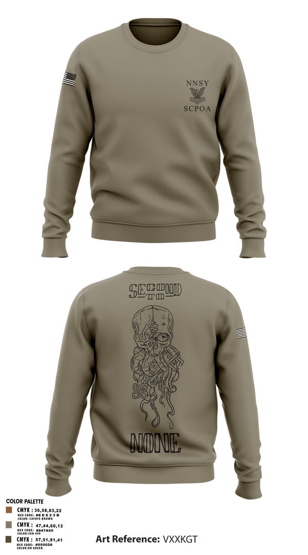 Crew Neck Sweatshirt, NNSY SCPOA, Navy, Teamtime, Team time, sublimation, custom sports apparel, team uniforms, spirit wear, spiritwear, sports uniforms, custom shirts, team store, custom team store, fundraiser sports, apparel fundraiser