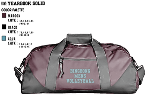 Duffle Bag, BingBong, Men's Volleyball, Teamtime, Team time, sublimation, custom sports apparel, team uniforms, spirit wear, spiritwear, sports uniforms, custom shirts, team store, custom team store, fundraiser sports, apparel fundraiser