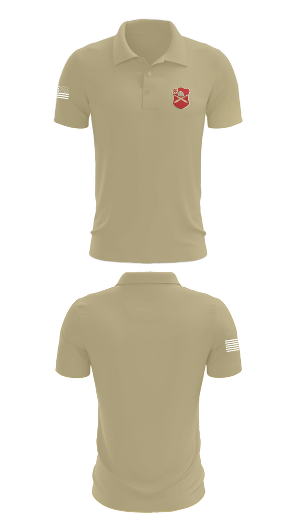 Short Sleeve Performance Polo, Bravo Battery, 6th Battalion, 10th Field Artillery, , Teamtime, Team time, sublimation, custom sports apparel, team uniforms, spirit wear, spiritwear, sports uniforms, custom shirts, team store, custom team store, fundraiser sports, apparel fundraiser