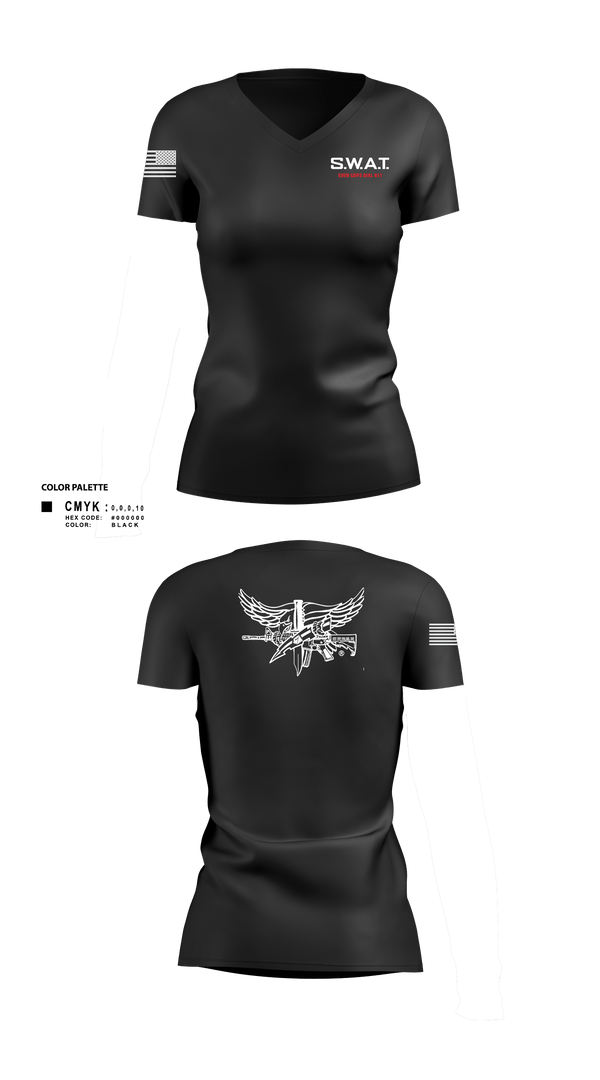 Women's Short Sleeve Vneck Shirt, MONTVILLE SERT, Police, Teamtime, Team time, sublimation, custom sports apparel, team uniforms, spirit wear, spiritwear, sports uniforms, custom shirts, team store, custom team store, fundraiser sports, apparel fundraiser