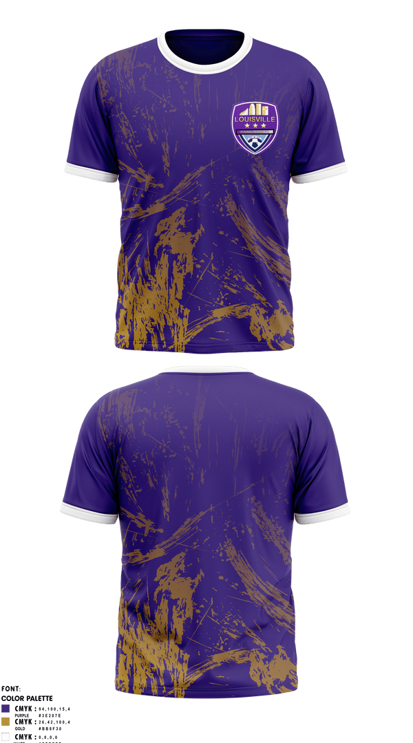 Short Sleeve Performance Shirt, Louisville Rising Star, Men's Soccer, Teamtime, Team time, sublimation, custom sports apparel, team uniforms, spirit wear, spiritwear, sports uniforms, custom shirts, team store, custom team store, fundraiser sports, apparel fundraiser