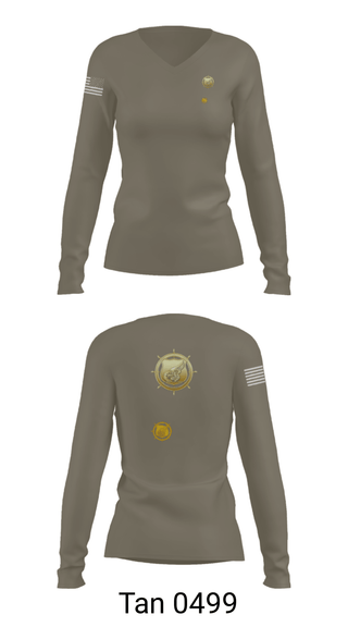Women's Long Sleeve Vneck Shirt, 383rd MCT, Army, Teamtime, Team time, sublimation, custom sports apparel, team uniforms, spirit wear, spiritwear, sports uniforms, custom shirts, team store, custom team store, fundraiser sports, apparel fundraiser