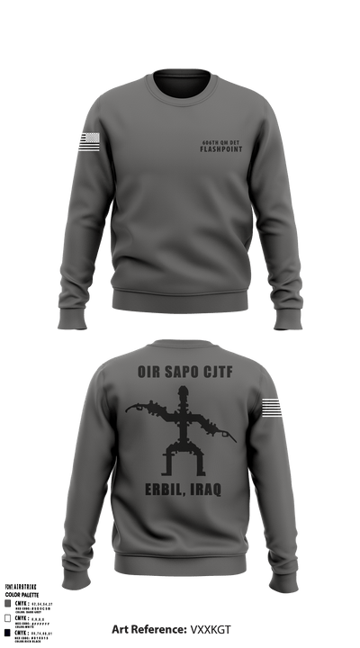 606th Qm Det 47278236 Crew Neck Sweatshirt - 5