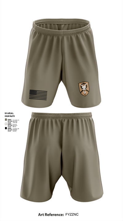 1st Platoon, 423 TC 69151656 Athletic Shorts With Pockets - 2