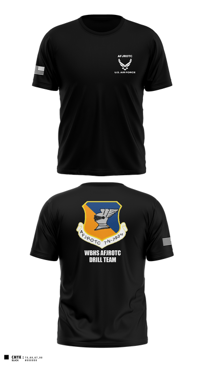 WBHS AFJROTC 46215478 Old School Cotton Feel Shirt - 11