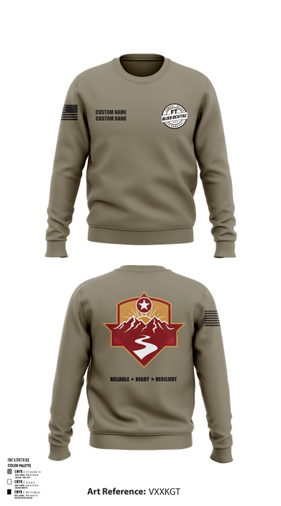 Fort Bliss DENTAC 45605501 Crew Neck Sweatshirt - 91