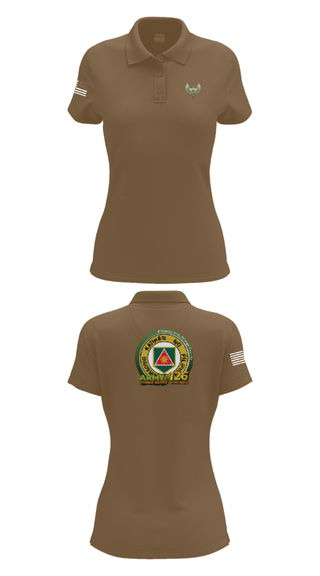 Women's Short Sleeve Performance Polo, 51st Combat Engineers, Army, Teamtime, Team time, sublimation, custom sports apparel, team uniforms, spirit wear, spiritwear, sports uniforms, custom shirts, team store, custom team store, fundraiser sports, apparel fundraiser