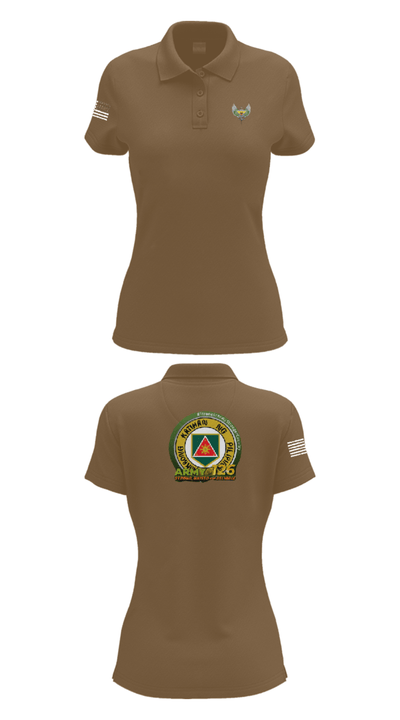 51st Combat Engineers 81487377 Women's Short Sleeve Performance Polo  - 15