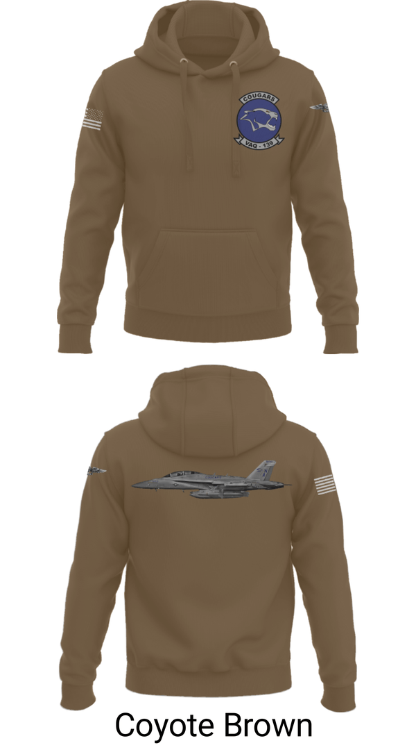 Hoodie, VAQ-139 Cougars, Navy, Teamtime, Team time, sublimation, custom sports apparel, team uniforms, spirit wear, spiritwear, sports uniforms, custom shirts, team store, custom team store, fundraiser sports, apparel fundraiser