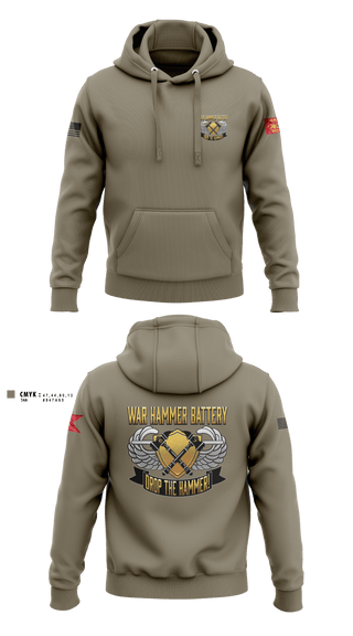 Hoodie, HHB 2-44 ADAR, Army, Teamtime, Team time, sublimation, custom sports apparel, team uniforms, spirit wear, spiritwear, sports uniforms, custom shirts, team store, custom team store, fundraiser sports, apparel fundraiser