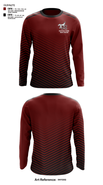 Maryvale flyer 76494799 Long Sleeve Performance Shirt - 1