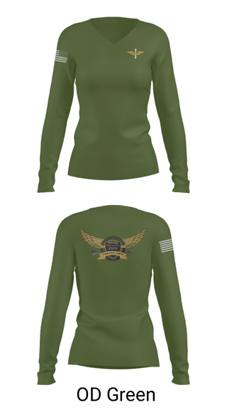 Women's Long Sleeve Vneck Shirt, Investigator, Army, Teamtime, Team time, sublimation, custom sports apparel, team uniforms, spirit wear, spiritwear, sports uniforms, custom shirts, team store, custom team store, fundraiser sports, apparel fundraiser