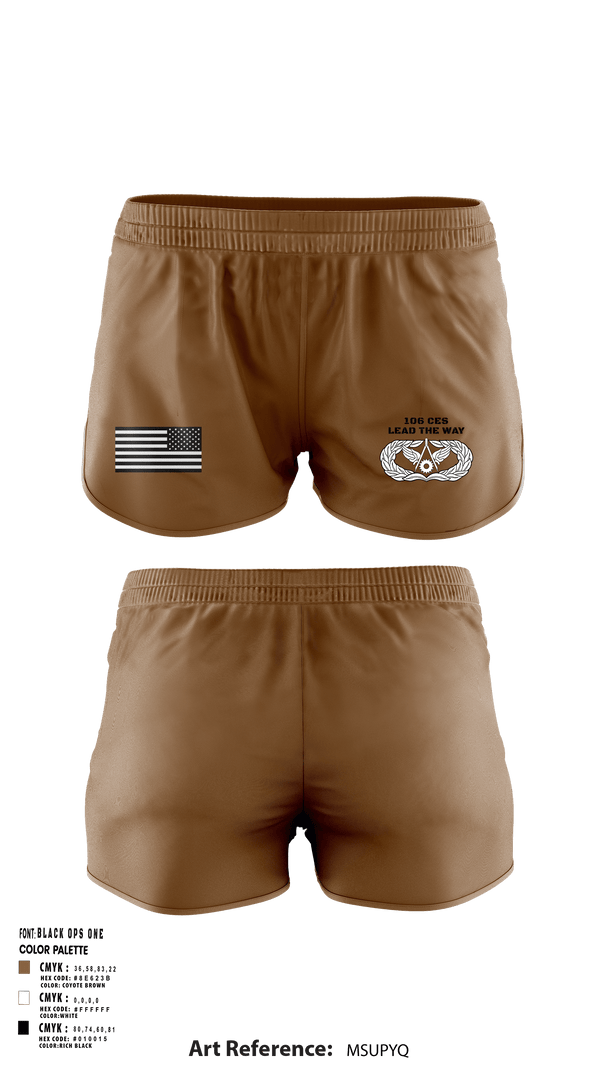 Ranger Panties, 106 CES, Air Force, Teamtime, Team time, sublimation, custom sports apparel, team uniforms, spirit wear, spiritwear, sports uniforms, custom shirts, team store, custom team store, fundraiser sports, apparel fundraiser