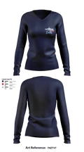 Texas Titans Youth Football 17189264 Women's Long Sleeve V-neck Shirt - 8