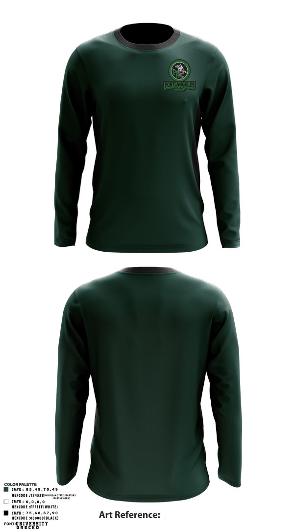 Long Sleeve Performance Shirt, Port Angeles Golf, Golf, Teamtime, Team time, sublimation, custom sports apparel, team uniforms, spirit wear, spiritwear, sports uniforms, custom shirts, team store, custom team store, fundraiser sports, apparel fundraiser