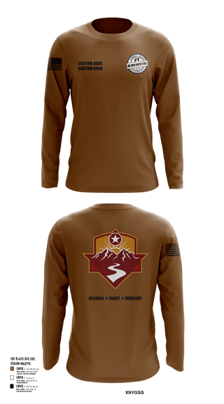 Long Sleeve Performance Shirt, Fort Bliss DENTAC, Army, Teamtime, Team time, sublimation, custom sports apparel, team uniforms, spirit wear, spiritwear, sports uniforms, custom shirts, team store, custom team store, fundraiser sports, apparel fundraiser