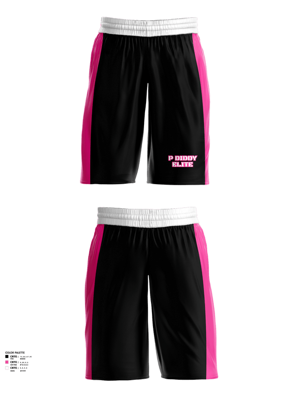 Mens Basketball Shorts, P Diddy Elite, Men's Basketball, Teamtime, Team time, sublimation, custom sports apparel, team uniforms, spirit wear, spiritwear, sports uniforms, custom shirts, team store, custom team store, fundraiser sports, apparel fundraiser