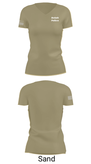 Women's Short Sleeve Vneck Shirt, Beloit Police, , Teamtime, Team time, sublimation, custom sports apparel, team uniforms, spirit wear, spiritwear, sports uniforms, custom shirts, team store, custom team store, fundraiser sports, apparel fundraiser