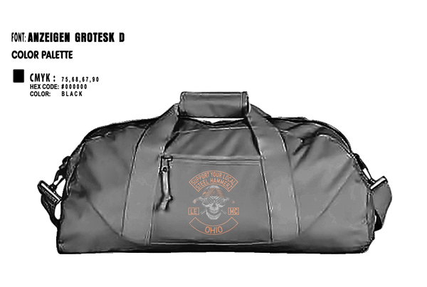 Duffle Bag, Yougstown Steel hammerz, Police, Teamtime, Team time, sublimation, custom sports apparel, team uniforms, spirit wear, spiritwear, sports uniforms, custom shirts, team store, custom team store, fundraiser sports, apparel fundraiser