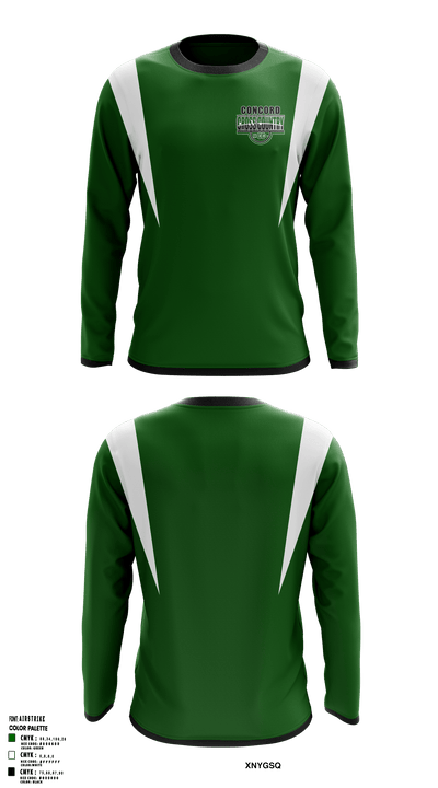 Concord High School Cross Country 53059740 Long Sleeve Performance Shirt - 43