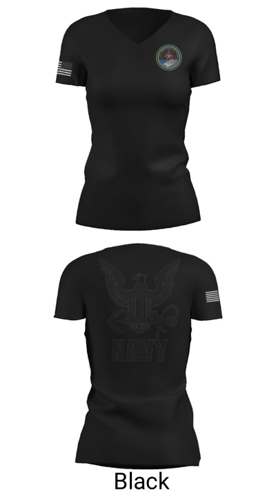Cvn 77 IM-5 93310864 Women's Short Sleeve V-neck Shirt - 27
