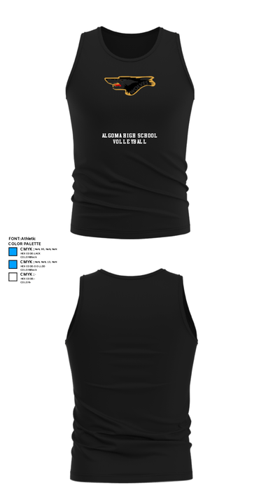 Algoma High School Volleyball 71592307 Tank Top - 32