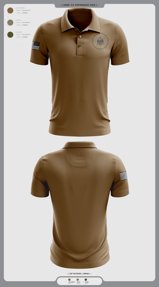 Short Sleeve Performance Polo, , National Guard, Teamtime, Team time, sublimation, custom sports apparel, team uniforms, spirit wear, spiritwear, sports uniforms, custom shirts, team store, custom team store, fundraiser sports, apparel fundraiser