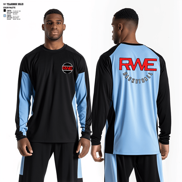 Long Sleeve Performance Shirt, Rod wave elite, Men's Basketball, Teamtime, Team time, sublimation, custom sports apparel, team uniforms, spirit wear, spiritwear, sports uniforms, custom shirts, team store, custom team store, fundraiser sports, apparel fundraiser