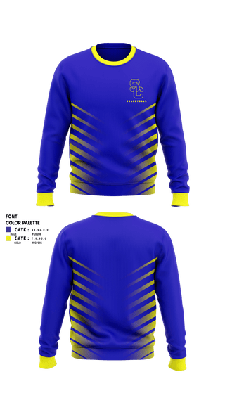 Crew Neck Sweatshirt, Scott City R-1 High School Volleyball, Women's Volleyball, Teamtime, Team time, sublimation, custom sports apparel, team uniforms, spirit wear, spiritwear, sports uniforms, custom shirts, team store, custom team store, fundraiser sports, apparel fundraiser