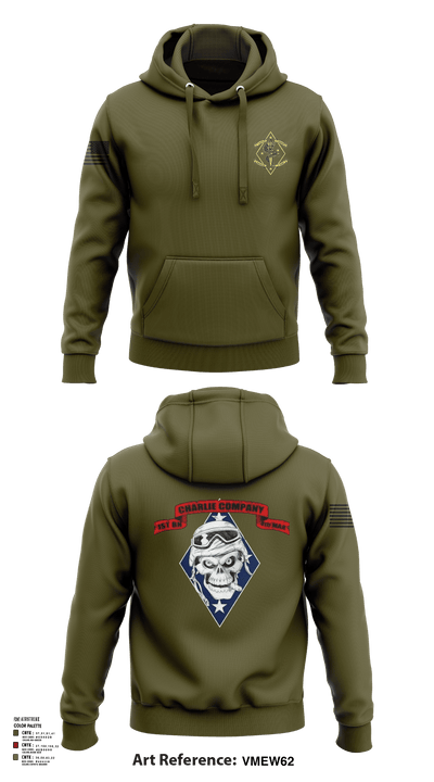 1st Batallion 4th Marines 58701376 Hoodie - 1