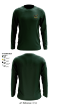 New Milford Bulls Football And Cheerleading 19489077 Long Sleeve Performance Shirt - 23