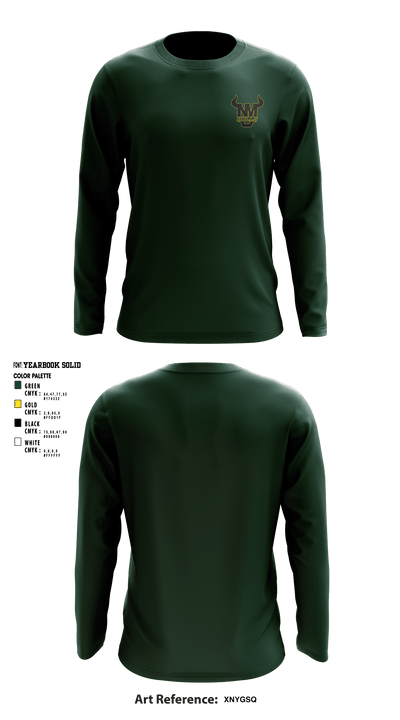New Milford Bulls Football And Cheerleading 19489077 Long Sleeve Performance Shirt - 23