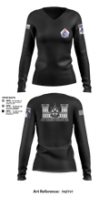 XVIII ABN G2 65000076 Women's Long Sleeve V-neck Shirt - 12